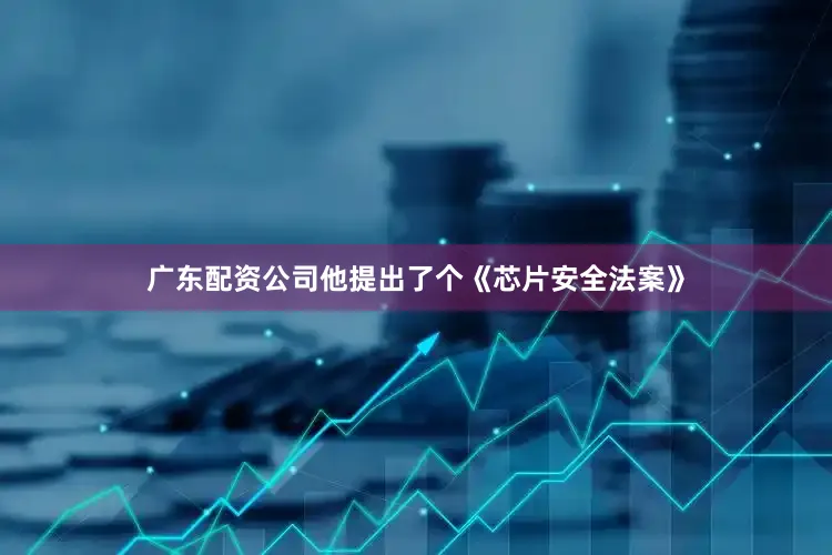 广东配资公司他提出了个《芯片安全法案》