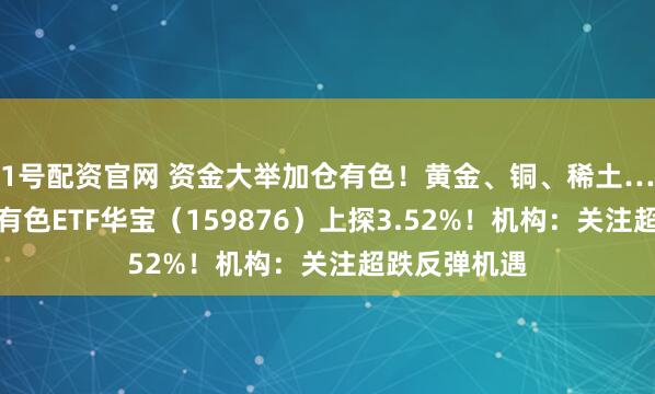 1号配资官网 资金大举加仓有色！黄金、铜、稀土…共振向好，有色ETF华宝（159876）上探3.52%！机构：关注超跌反弹机遇